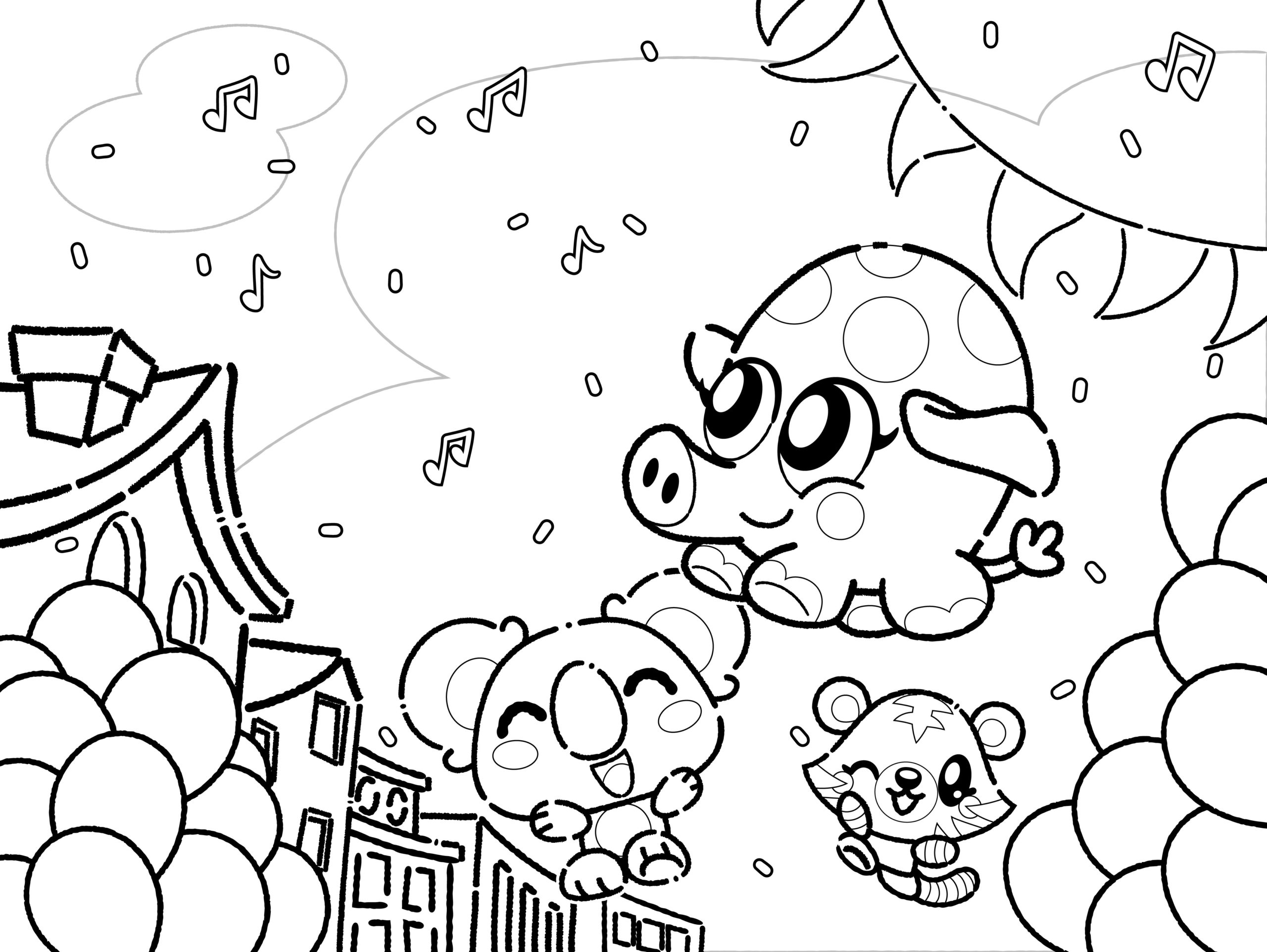 GIANT Thanksgiving Coloring Poster