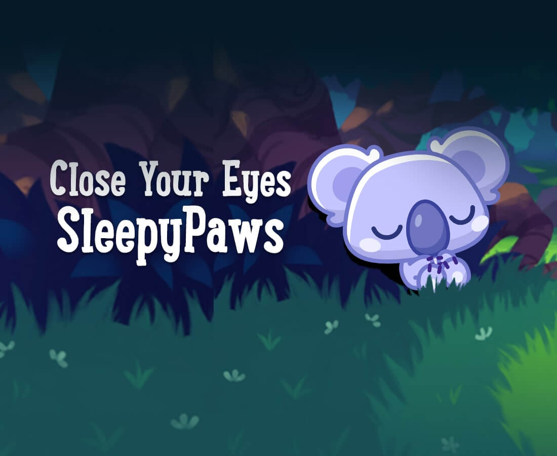 Close Your Eyes SleepyPaws 1