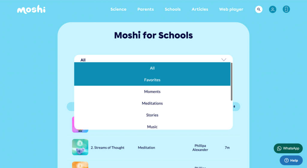 Favorite Moshi Tracks at Your Fingertips