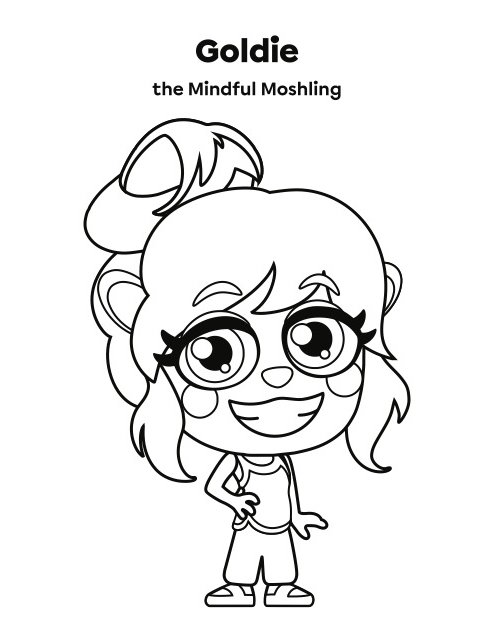 Mindfulness Coloring Pages - Moshi