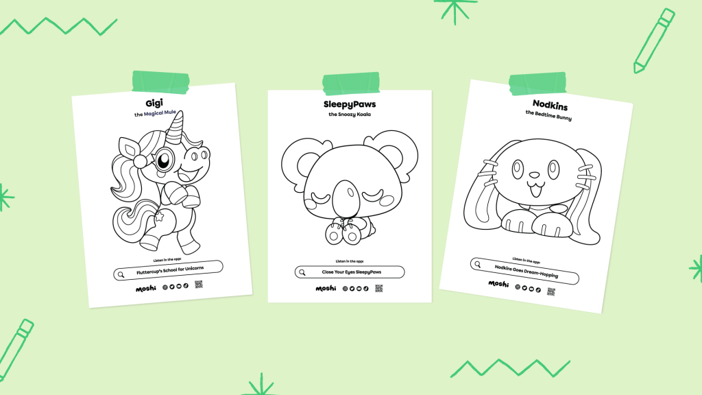 Coloring Pages for Kids - Your Favorite Moshlings 1